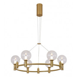 PENDENTE CORALINA DOURADO (D)70CM (A)24CM 6X2W 2700K 900LM - OC021
