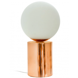 ABAJUR OY COBRE E BRANCO (D)14CM (A)25.5CM 1XG9 25W - GL017E