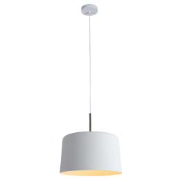 PENDENTE BOT BRANCO E NICKEL (D)35CM (A)35CM 1X40W E27