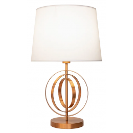 BASE PARA ABAJUR MONDE COBRE (D)24CM (A)40CM 1XE27 40W - GL004E