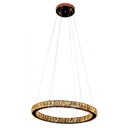 PENDENTE AURA PICCOLA COBRE E CHAMPAGNE (D)60CM (A)5.5CM 1X24W 3000K 1320LM - ID010E