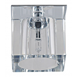SPOT DE EMBUTIR SHINE CROMADO E TRANSPARENTE (C)5CM (L)5CM (A)5.5CM 1XG4 20W - YD604