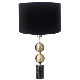 BASE PARA ABAJUR DI BRONZE E PRETO (D)10CM (A)50CM 1XE27 40W - GL011