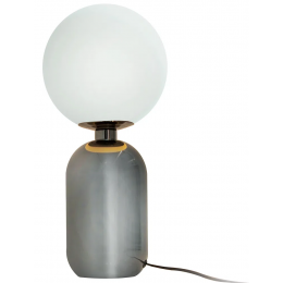 ABAJUR CUÍCA CROMO NEGRO E BRANCO (D)20CM (A)43CM 1XE27 40W - HL020B