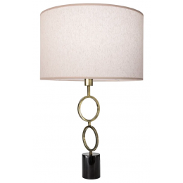 BASE PARA ABAJUR TARSILA DOURADO E PRETO (C)14CM (L)14CM (A)55.5CM 1XE27 40W - GL008