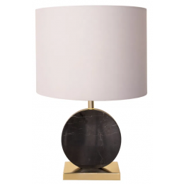 BASE PARA ABAJUR BIAGIO DOURADO E PRETO (D)22CM (L)12CM (A)37CM 1XE27 40W - GL016BG