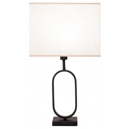 BASE PARA ABAJUR ARCO PRETO (C)10CM (L)15CM (A)45CM 1XE27 40W - GL018B