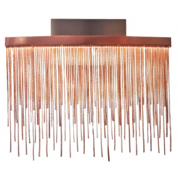 ARANDELA VOILE ROSE GOLD (C)32CM (L)8CM (A)26CM 1X8W 3000K 400LM - BB017