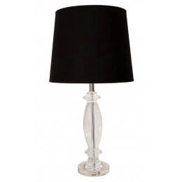 BASE PARA ABAJUR SCENT CROMADO E TRANSPARENTE (D)16CM (A)53CM 1XE27 40W - XL1339