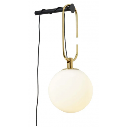 ARANDELA MOB DOURADO E PRETO E BRANCO 1XE14 7W - YD004