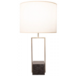 BASE PARA ABAJUR QUADRATTO BRONZE E PRETO (C)13CM (L)15CM (A)50CM 1XE27 40W - GL020G