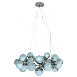 PENDENTE HALO NIQUELADO E CROMADO (D)69.5CM (A)24CM 25XG9 125W