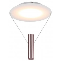 PLAFON DE SOBREPOR TINO DOURADO E BRANCO (D)30CM (A)60CM 1X12W 2700K 600LM - CD007