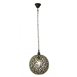 PENDENTE INDIRA D 28CM X 42CM 1XE27 127V / 220V CINZA - PEI0024MCI