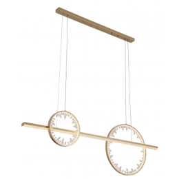 PENDENTE MILENIUM DOURADO (C)12CM (L)12CM (A)4CM 1X54W 3000K 3225LM LED