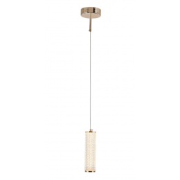 PENDENTE FLUTE ROSE GOLD (D)7CM (A)22,7CM 1X12 + 18 + 24W 3000K 525LM LED