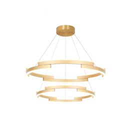Pendente Match Dourado (D)40 +60Cm (C)0Cm (L)20Cm (A)3,5Cm 2X80W 3000K 4800Lm Led - MV002