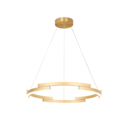 Pendente Match Dourado (D)80Cm (C)0Cm (L)20Cm (A)3,5Cm 1X72W 3000K 4320Lm Led - MV001
