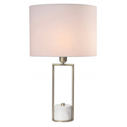BASE PARA ABAJUR VENETO BRONZE E BRANCO (D)12.5CM (A)39.6CM 1XE27 40W - WR001