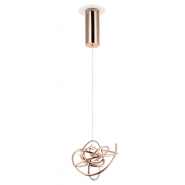 PENDENTE NINHO DOURADO E BRANCO (D)23CM 1X12W 3000K 960LM - WD017S