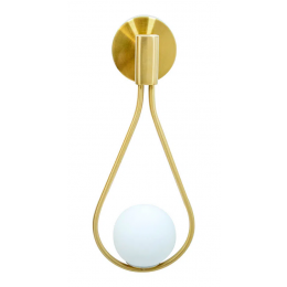 ARANDELA PINGO BRONZE E BRANCO (D)20CM (A)42CM 1XG9 25W - TR002