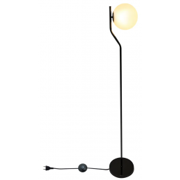 COLUNA VIVA CROMO NEGRO E BRANCO (D)25CM (A)160CM 1XE27 BOLINHA 5W - SQ008B