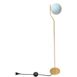 COLUNA VIVA DOURADO E BRANCO (D)25CM (A)160CM 1XE27 BOLINHA 5W - SQ008
