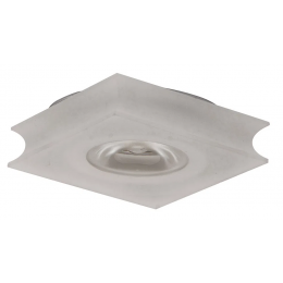 SPOT DE EMBUTIR GLOW 6CM X 6CM X 4CM 3 X LED 1W 127V / 220V ACETINADO E TRANSPARENTE - YD234QC