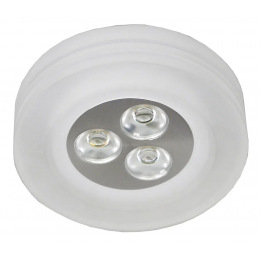 SPOT DE EMBUTIR GLOW D 9CM X 5CM 3 X LED 1W 127V / 220V ACETINADO - YD227RF