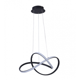 PENDENTE FLUIRE PRETO (C)58CM (L)55CM (A)24CM 1X30W 3000K 1500LM - SB001B