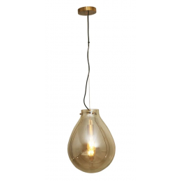 PENDENTE CAJU BRONZE E CONHAQUE (D)40CM (A)52CM 1XE27 40W - RZ001L