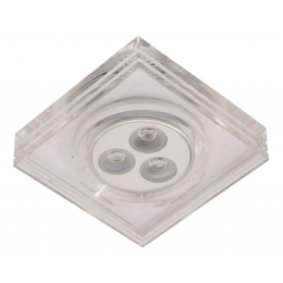 SPOT DE EMBUTIR GLOW 9CM X 9CM X 5CM 3 X LED 1W 127V / 220V ACETINADO - YD227QF