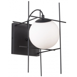ARANDELA DIX CROMO NEGRO E BRANCO (C)21CM (L)21,5CM (A)35CM 1X25W G9