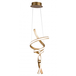 PENDENTE FLUIRE DOURADO 1X30W 3000K 1800LM - RE005
