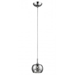 PENDENTE SOHO CROMADO E TRANSPARENTE (D)16CM (A)13CM 1XG9 25W - HO7613