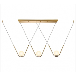 PENDENTE OSCAR DOURADO E BRANCO (C)12CM (L)108CM (A)25CM 3XG9 75W - HP001