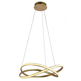 PENDENTE NODO DOURADO (D)50CM (A)15CM 1X36W 3000K 1188LM LED