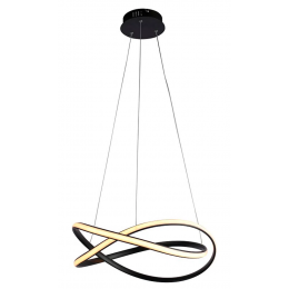 PENDENTE NODO PRETO (D)50CM (A)15CM 1X36W 3000K 1188LM LED