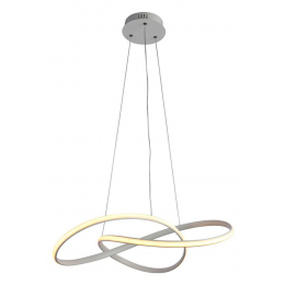 PENDENTE ATOM BRANCO (D)63CM (A)15CM 1X36W 3000K 1188LM LED