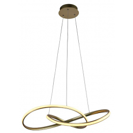 PENDENTE ATOM DOURADO (D)63CM (A)15CM 1X36W 3000K 1188LM LED
