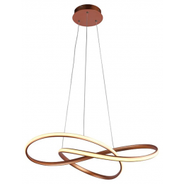 PENDENTE ATOM ROSE GOLD (D)63CM (A)15CM 1X36W 3000K 1188LM LED