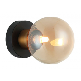 ARANDELA TUTU PRETO E DOURADO E CHAMPAGNE (C)17.5CM (L)12CM (A)12CM 1X25W G9