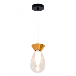 Pendente Kito Bronze E Transparente (D)13Cm (C)0Cm (L)0Cm (A)24,5Cm 1X25W 0Lm G9 - HL025