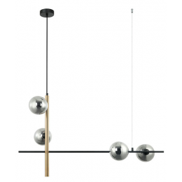 PENDENTE BAMBU PRETO (C)92CM (L)29CM (A)53CM 4XG9 100W - HL019