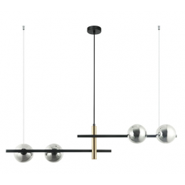 PENDENTE BAMBU PRETO (C)104CM (L)31.5CM (A)22CM 4XG9 100W - HL018