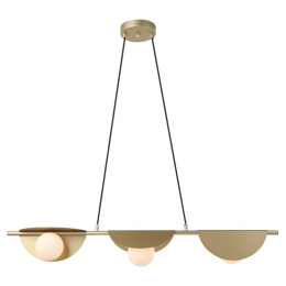 PENDENTE CACAU DOURADO E BRANCO (C)14CM (L)98.5CM (A)13CM 3XG9 75W - HL010