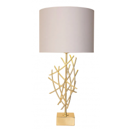 BASE PARA ABAJUR VENETO DOURADO (C)23CM (L)13CM (A)55CM 1XE27 40W - MI002