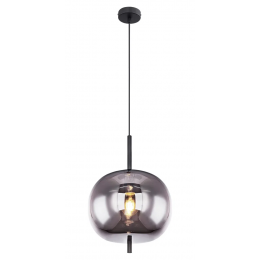 PENDENTE TRES PRETO E FUME (D)30CM (A)42.5CM 1XE27 40W - HC016