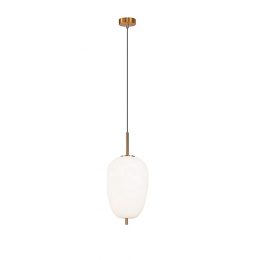 PENDENTE TRES DOURADO E BRANCO (D)27CM (A)59.5CM 1XE27 40W - HC015G