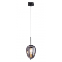 PENDENTE TRES PRETO E FUME (D)27CM (A)59.5CM 1XE27 40W - HC015